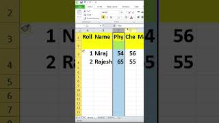 👉 1 Click में Row Column Insert 🔥 Excel Shortcut Trick #Shorts
