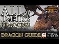 ALL of Imrik's DRAGONS! - Dragon Stats &amp; Close-ups Warhammer 2 FLC