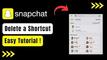 How to Delete a Shortcut on Snapchat !