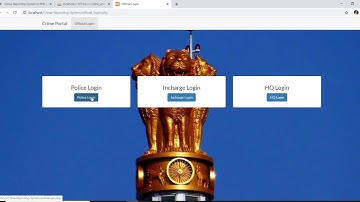 Crime reporting system in PHP | Source Code & Projects | Review