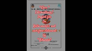 "Class 12" (ACCOUNTANCY) Project file on ( britannia)#short#shortvideo #projectfile #account