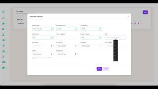 6 - How to Add Items into a purchase