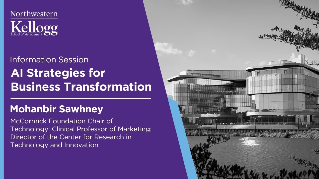 Information session on Kellogg’s AI Strategies for Business Transformation program