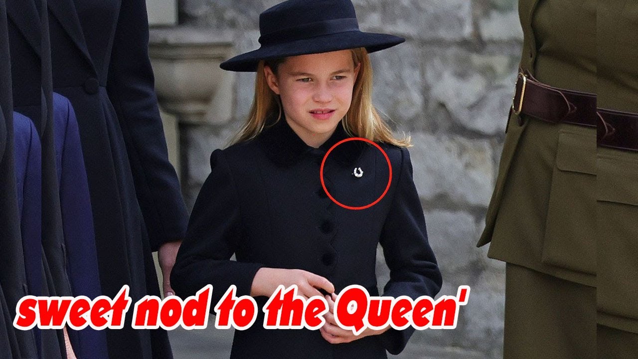 Princess Charlotte Wears Horseshoe Brooch Gifted to Her by Queen
