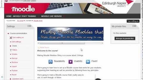 Moodle How To: Moving and Deleting Blocks - 2.0 | Making Magic with Moodle Course