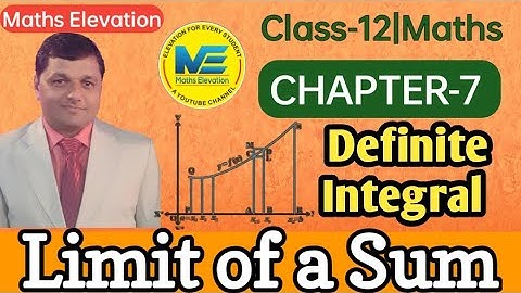 Limit of Sum - Definite Integration | Class 12 Maths | 6 or 4 Mark Important Questions | EX. 7.8