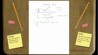 Vector Statics - Friction - Example 3