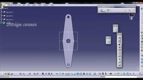 CATIA V5 Practice Design 4 for beginners | CATIA Part modeling | Part Design | DESIGN CORNER