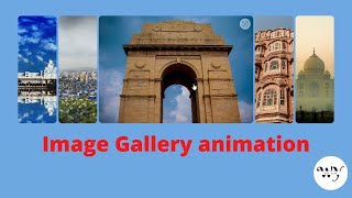 Animated image Gallery with hover effect | HTML and CSS | tutorials