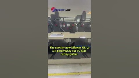 The new Nilpeter FB-350s is now powered by Height-LED’s UV LED curing system.