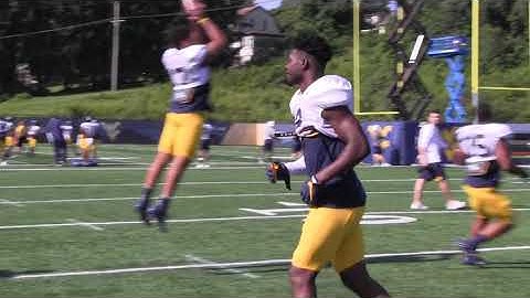 BlueGoldNews.com: WVU Football Tip Drill 8/8/19
