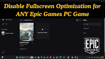 How to Disable Fullscreen Optimization for ANY Epic Games PC Game ?