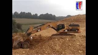 LGV Rhin-Rhone, Lot C3-5: CAT 365C L, 735, ... D19 - Saöne, France, 28.08.2008.