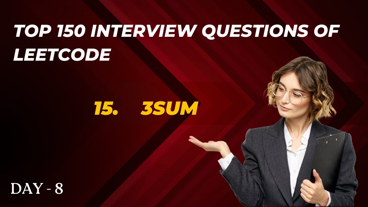 15. 3Sum : C++ | Leetcode | Day 8 - YouTube