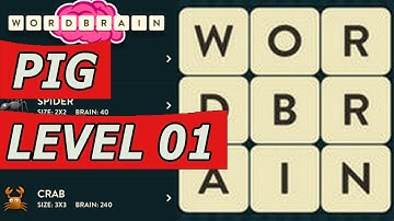 WordBrain Pig Level 1 Answers (Android/IOS)