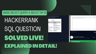 #hackerranksolutions SQL Question 4 - SELECT By ID | #learnsql  Queries | #sqlqueriesfordatanalysis