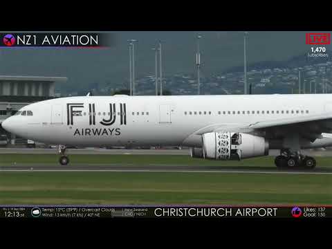 FJ A330-300 Arrival & Departure - CHC - New Zealand