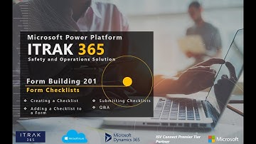 ITRAK Forms Building 201: Form Checklists