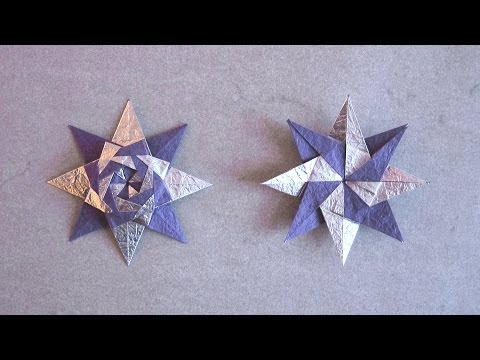 star origami  Origami Stars from Silver Rectangles by Maria