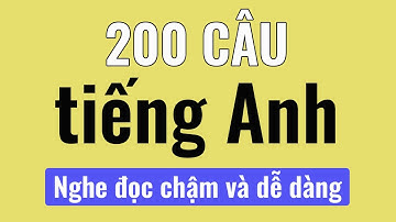 Luyện nghe đọc chậm và dễ dàng | 200 câu tiếng Anh thông dụng trong giao tiếp hàng ngày