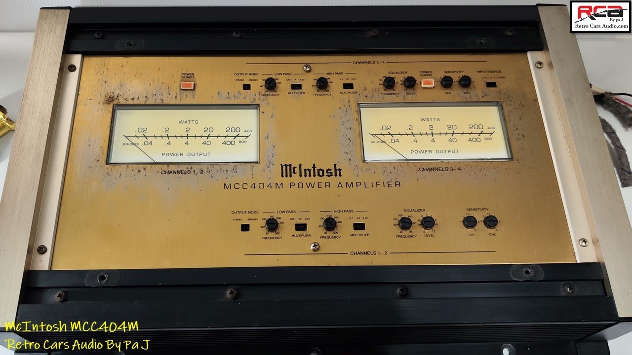 McIntosh MCC404M Power Amplifier - YouTube