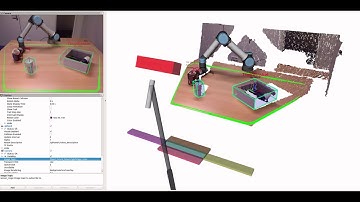 Clear table scenario using UR5e robot