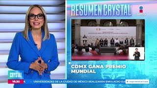 La CDMX gana el premio Mundial Lee Kuan Yew 2024 | Noticias con Crystal Mendivil