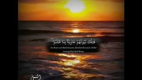 حالات واتس آب حزينة /بصوت جميل ومؤثر للقارئ إسلام صبحي ❤سورة النمل