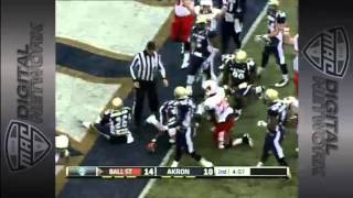 10/26/2013 Ball State vs Akron Football Highlights