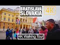 4K City Walks: Bratislava Slovakia - Old Town Capital - Virtual Walk Treadmill City Guide & Tour