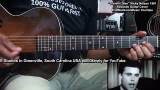 TRAVELIN' MAN Ricky Nelson Guitar Cover LESSON LINK BELOW! @EricBlackmonGuitar