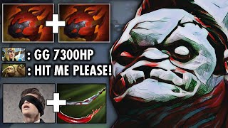 Double Heart Pudge!! Super Tank with MINDHACK Blind Hook Dota 2
