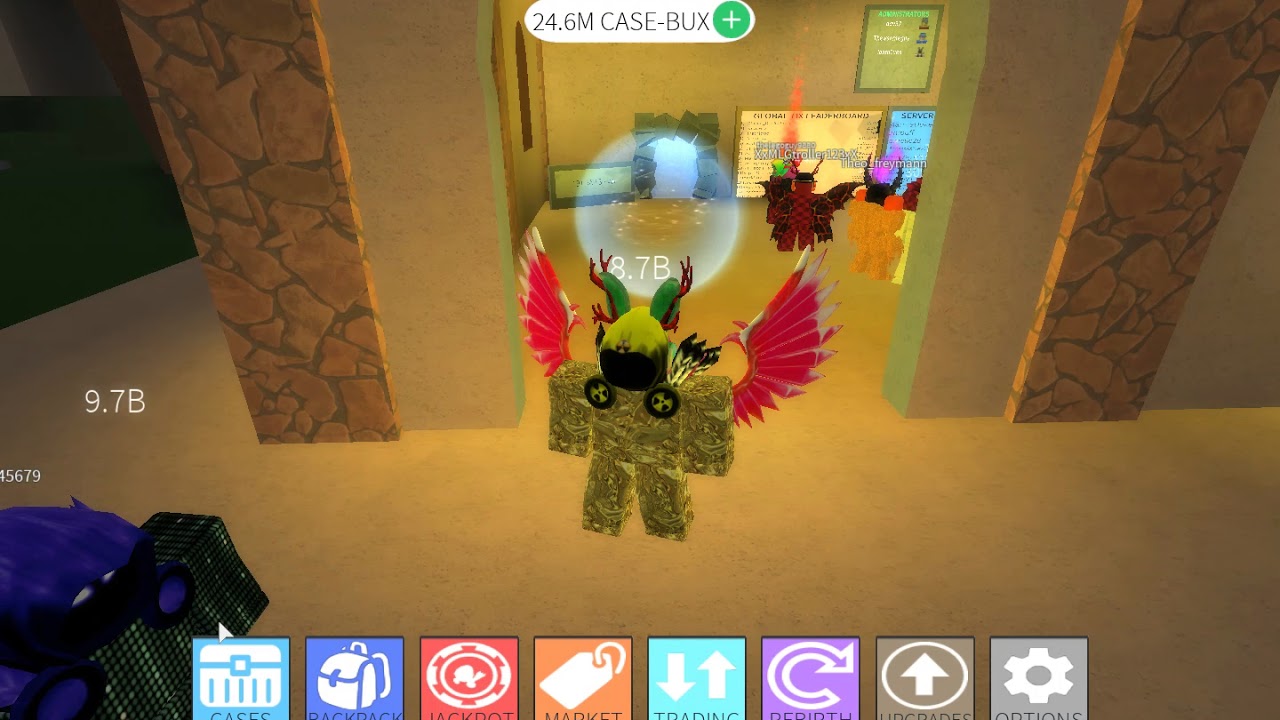 rebirth case clicker roblox