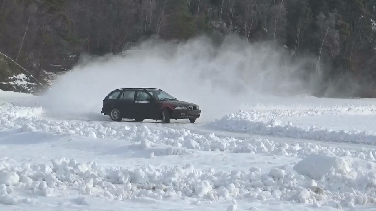 Iskörning Grindsbysjön Orust, 22/2 2026,