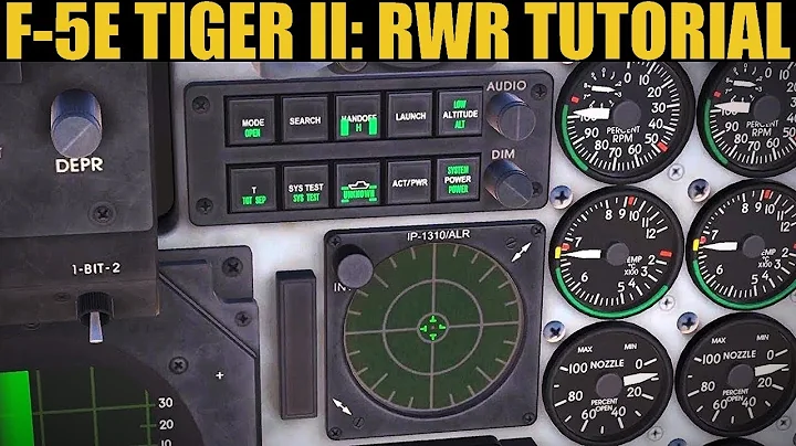 F-5E Tiger II: RWR Radar Warning Receiver Tutorial | DCS WORLD