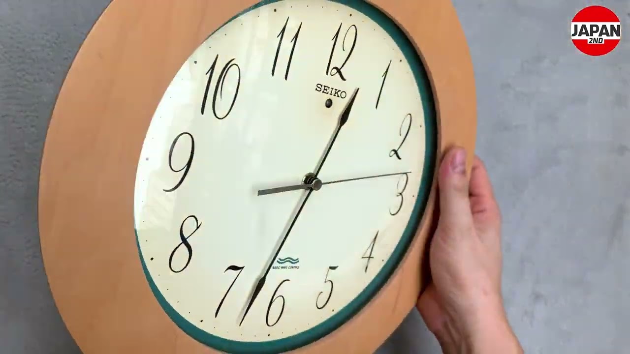 セイコー SEIKO 電波時計 掛け時計 KS239A 木枠 MDF メープルつき板