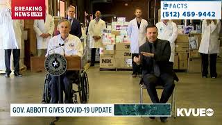 Texas gov. greg abbott was joined by dshs commissioner john
hellerstedt, md, and tdem chief nim kidd in the march 24 press
conference regarding state's r...