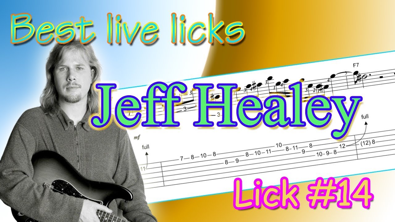 Jeff Healey Best Live Blues Licks 14 Guitar Lesson Youtube