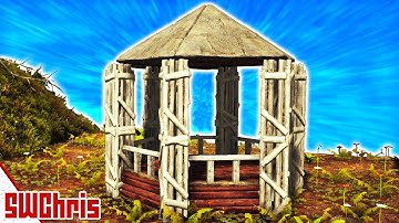 ARK PVE Base Building Tip :: Add Flair with this S+ Gazebo! :: ARK Building Guide w Structures Plus