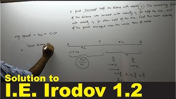 Solution to IE Irodov 1.2