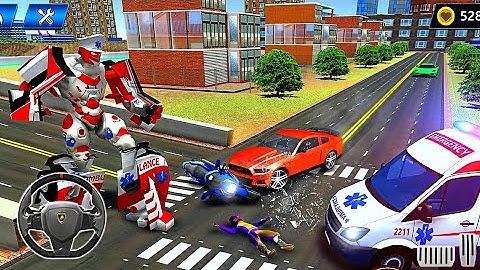 Ambulance Robot City Rescue Game- Best Android IOS Gameplay