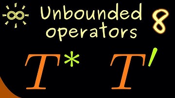 Unbounded Operators 8 | Adjoint Operators [dark version]