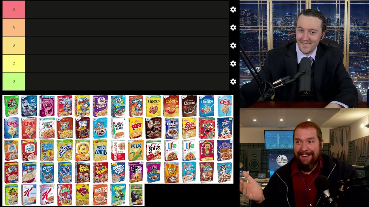 The Ultimate Breakfast Cereal Tier List YouTube