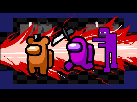 FNAF 2 Foxy Minigame in Among Us style