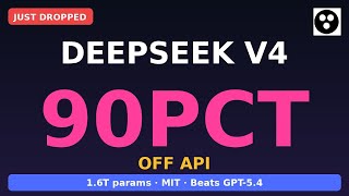 DeepSeek V4 Just NUKED AI Pricing — 90% OFF API #shorts