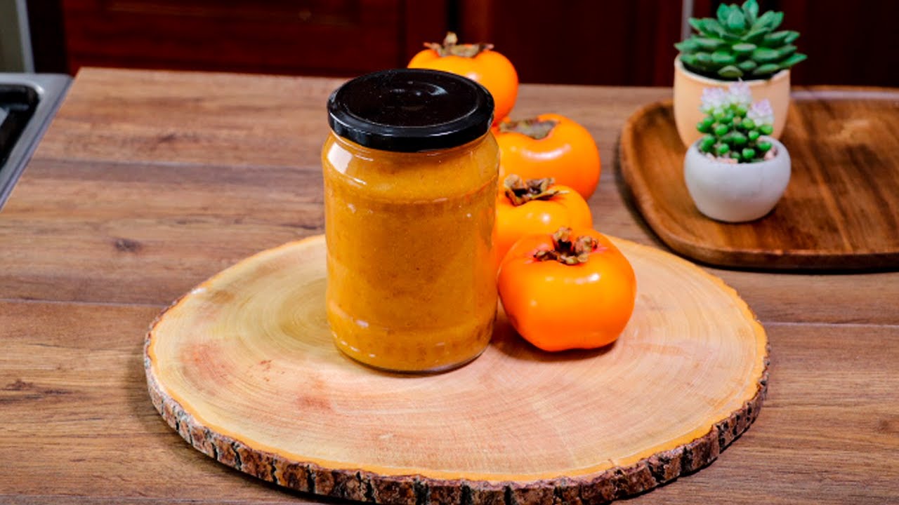 Como preparar mermelada de caquis receta fácil y rápida| A COCINAR.