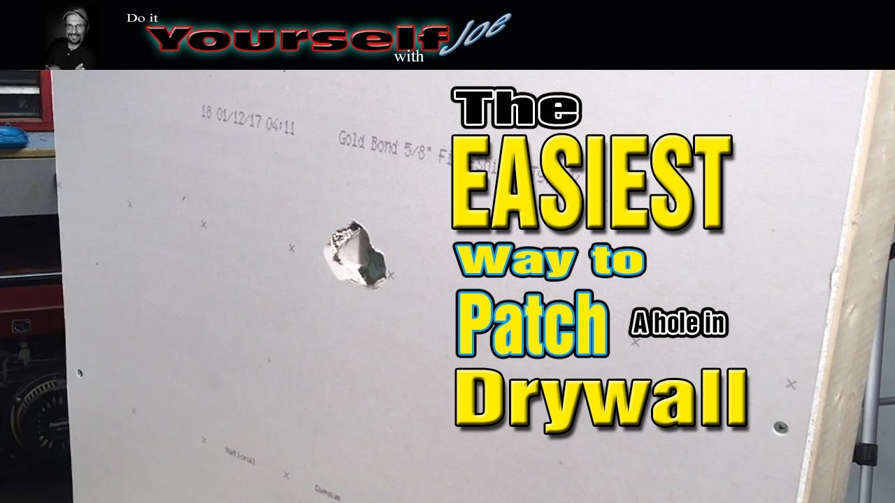 how to patch a hole in drywall - YouTube