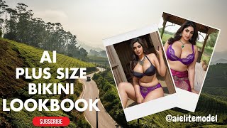 [4K] AI ART indian Lookbook Model Al Art video- #bikini   #beauty #stunninglook #viral