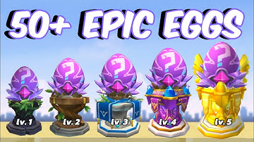 Hatching 50+ EPIC EGGS with Max Lvl Incubator - Skyblock