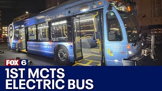 MCTS CONNECT 1st electric bus, Wauwatosa to downtown Milwaukee | FOX6 News Milwaukee